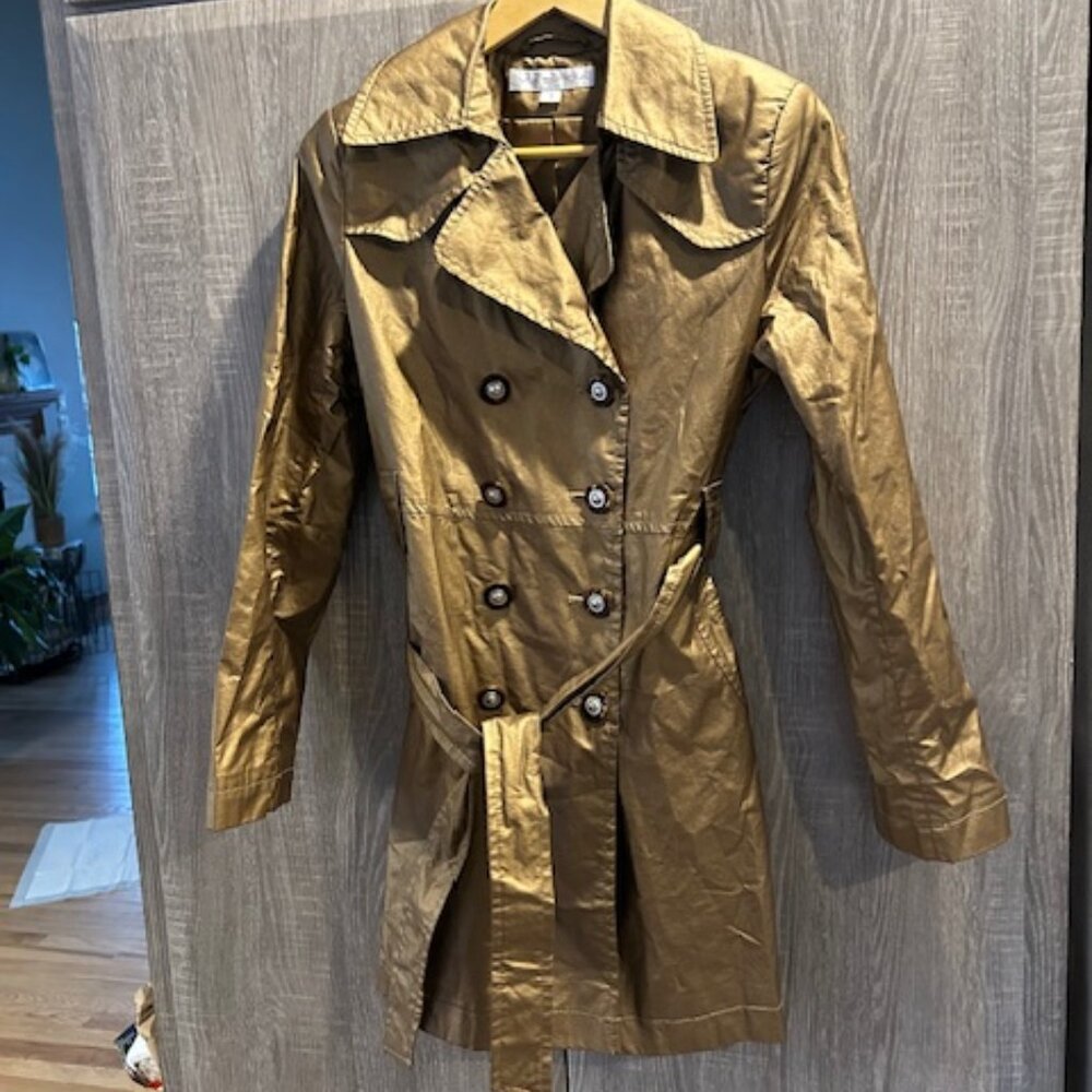 Woment's Via Spiga Retro Double Breasted Trench